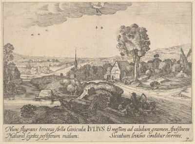 Juli, 1628-29 door Wenceslaus Hollar