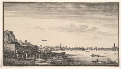 Londen gezien vanaf de Milford-trappen door Wenceslaus Hollar