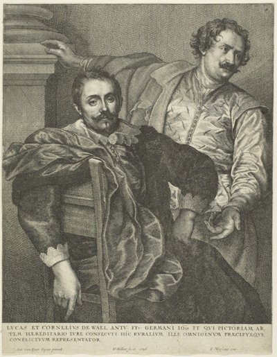 Lucas en Cornelis de Wael door Wenceslaus Hollar
