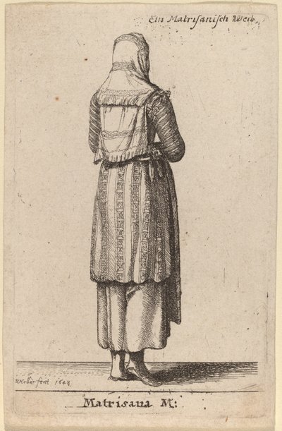 Matrisana M. door Wenceslaus Hollar