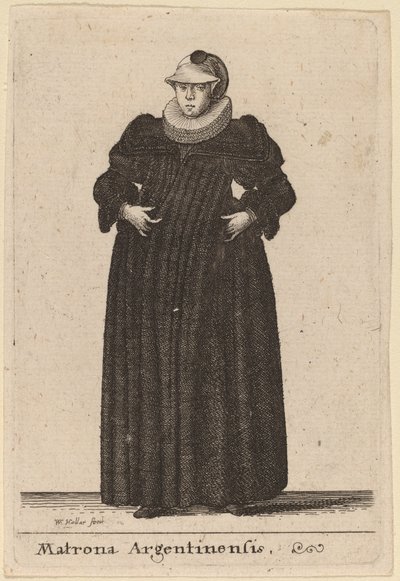 Matrona Argentinensis door Wenceslaus Hollar