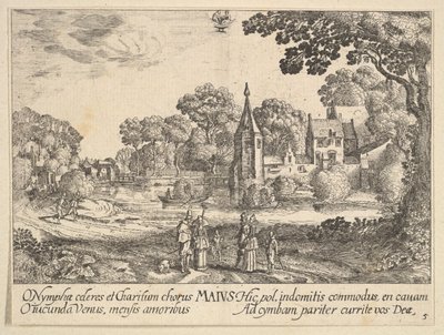 Mei, 1628-29 door Wenceslaus Hollar