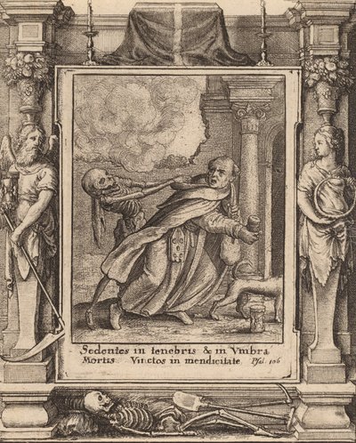 Monnik door Wenceslaus Hollar