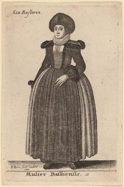 Mulier Basiliensis door Wenceslaus Hollar