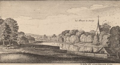 Bij Albury, 1645 door Wenceslaus Hollar
