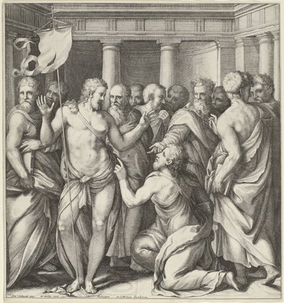 Ongeloof van Tomas door Wenceslaus Hollar