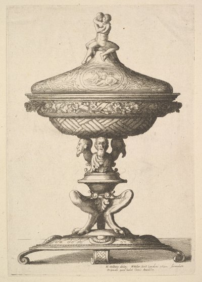 Versierde beker door Wenceslaus Hollar