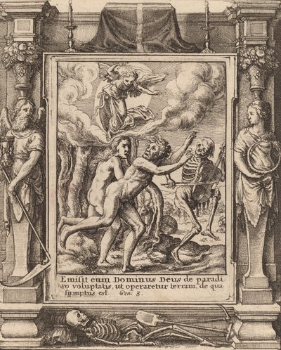 Verloren paradijs, 1651 door Wenceslaus Hollar