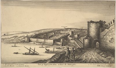 Deel van Tanger van bovenaf, 1670 door Wenceslaus Hollar