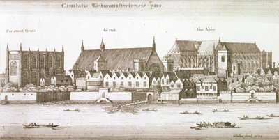 Deel van de Stad Westminster, 1647 door Wenceslaus Hollar