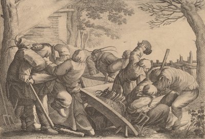 Boerenruzie, 1646 door Wenceslaus Hollar