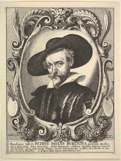 Peter Paul Rubens Petrus Paulus Rubenius, 1625-77 door Wenceslaus Hollar