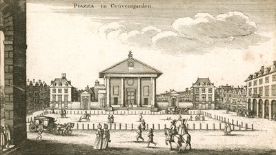 Piazza, Covent Garden, Londen door Wenceslaus Hollar