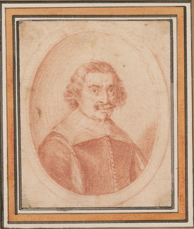 Portret van Jacques Callot 1592-1635, ca. 1630-1634 door Wenceslaus Hollar