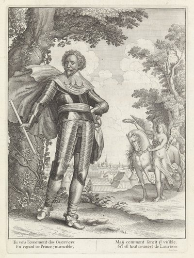 Portret van Frederik Hendrik, prins van Oranje door Wenceslaus Hollar