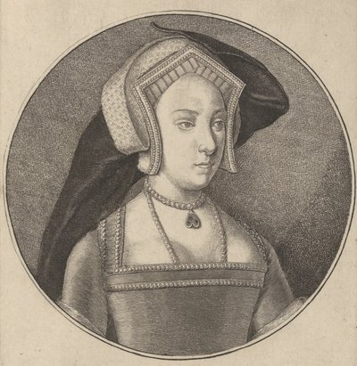 Prinses Maria, dochter van Hendrik VIII, 1647 door Wenceslaus Hollar