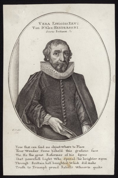 Dominee Alexander Henderson door Wenceslaus Hollar