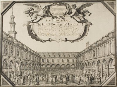 Royal Exchange door Wenceslaus Hollar