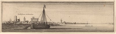 Rudesheim, ca. 1632-1636 door Wenceslaus Hollar
