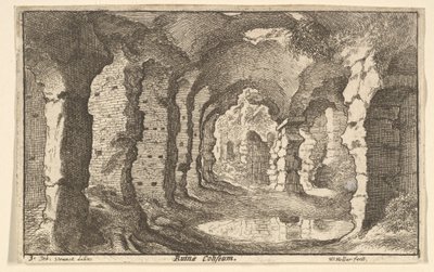 Ruïnes van het Colosseum door Wenceslaus Hollar