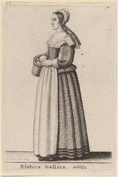 Rustica Gallica door Wenceslaus Hollar