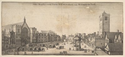 Sala Regalis cum Curia West-monasterÿ, vulgo Westminster haal Westminster Hall door Wenceslaus Hollar