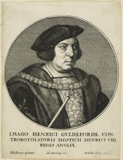 Sir Henry Guildford door Wenceslaus Hollar