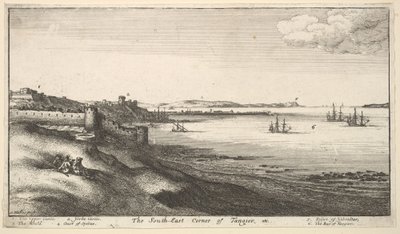 Zuidoostelijke hoek van Tanger door Wenceslaus Hollar