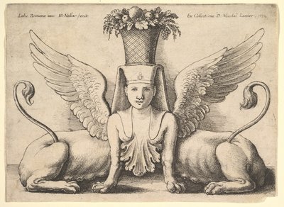 Sfinx met Twee Lichamen door Wenceslaus Hollar