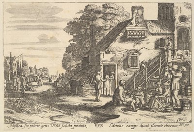 Lente, 1629 door Wenceslaus Hollar