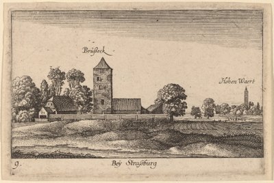 Straatsburg door Wenceslaus Hollar