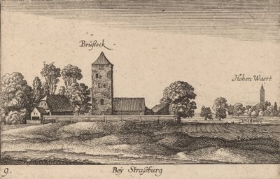 Straatsburg door Wenceslaus Hollar