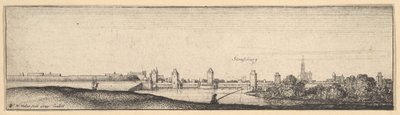 Straatsburg door Wenceslaus Hollar