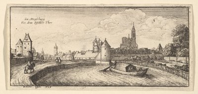 Straatsburg, 1663-65 door Wenceslaus Hollar
