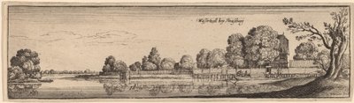 Straatsburg: Een tolhuis door Wenceslaus Hollar