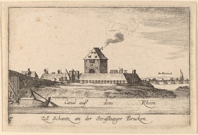 Straatsburg: Het Tolhuis door Wenceslaus Hollar