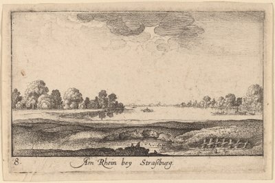 Straatsburg: Het Tolhuis door Wenceslaus Hollar