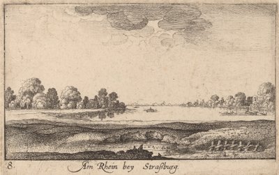 Straatsburg: Het Tolhuis door Wenceslaus Hollar