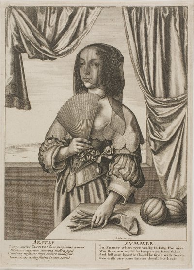 Zomer door Wenceslaus Hollar