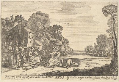 Zomer door Wenceslaus Hollar