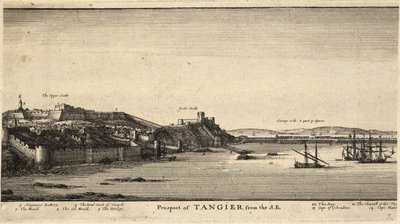 Tanger vanuit het Z.O. door Wenceslaus Hollar