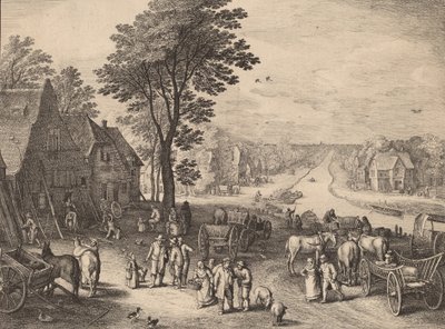 Het kanaal, 1650 door Wenceslaus Hollar