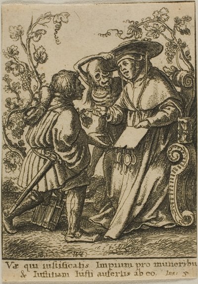 De kardinaal en de dood door Wenceslaus Hollar