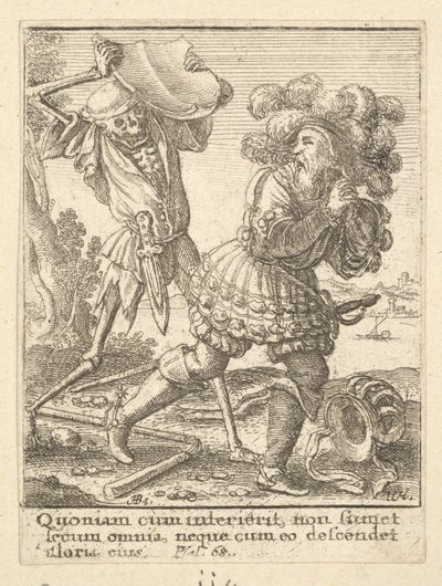 De Graaf uit de Dans van de Dood, 1651 door Wenceslaus Hollar