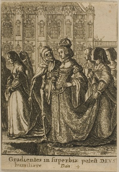 De keizerin en de dood door Wenceslaus Hollar