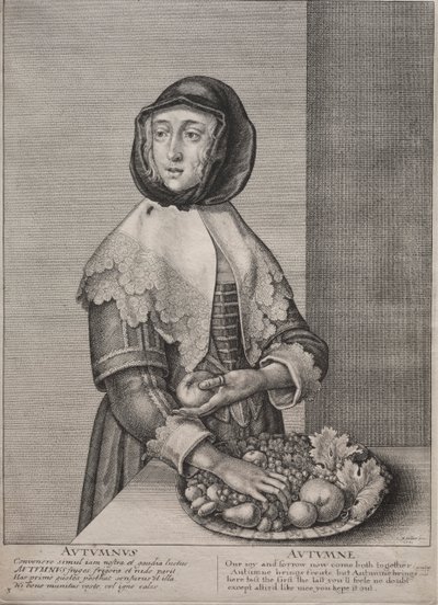 De Vier Seizoenen: Herfst door Wenceslaus Hollar