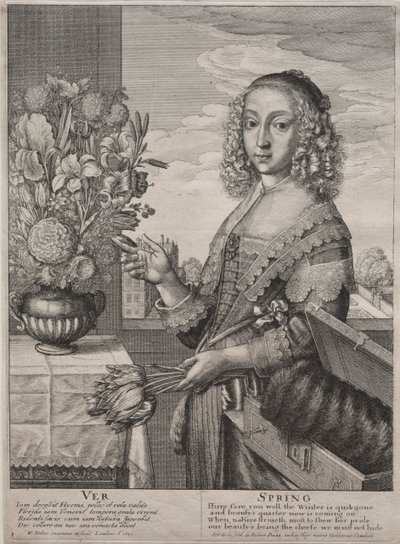 De Vier Seizoenen: Lente door Wenceslaus Hollar