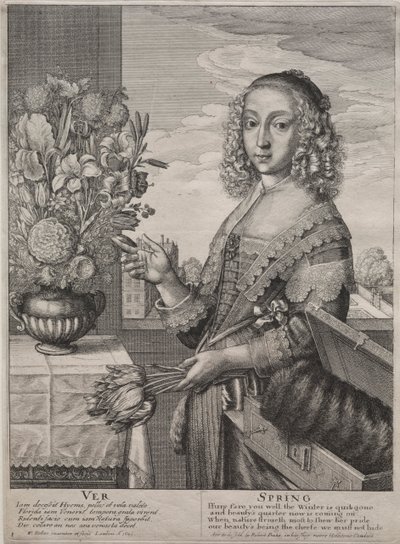De Vier Seizoenen: Lente door Wenceslaus Hollar