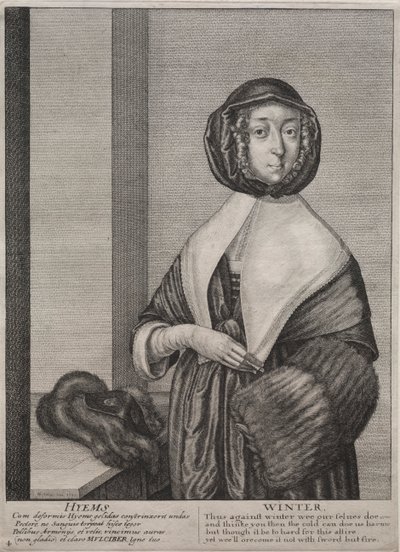De Vier Seizoenen: Winter door Wenceslaus Hollar