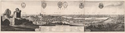 Het grote uitzicht op Praag, 1649 door Wenceslaus Hollar